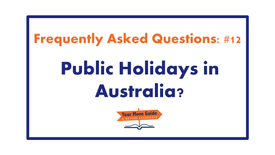 Public Holidays in Australia