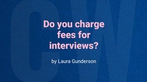 Do we charge for published interview articles?
