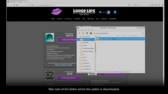 Loose Lips in Blender_Downloading