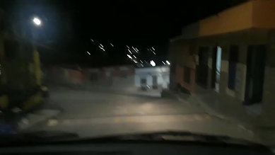 Driving at night in Colombia 
