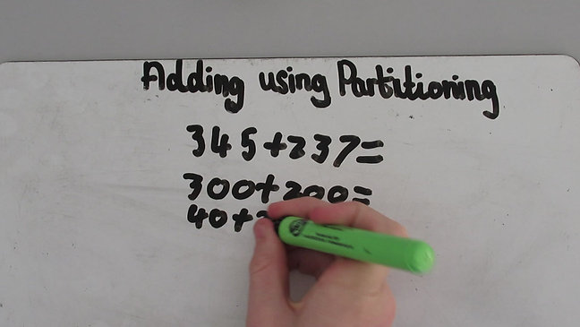 Partitioning large numbers